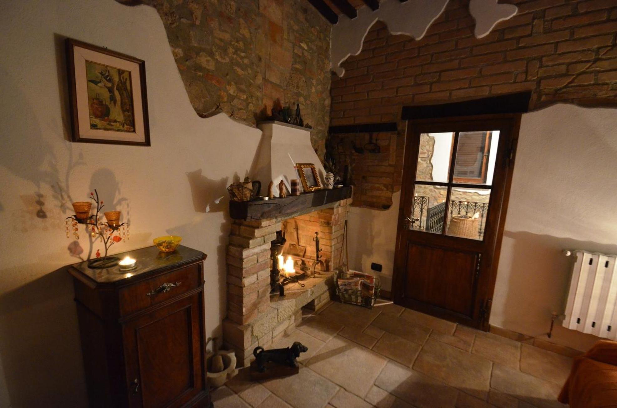 La Divina Dimora Il Castello Degli Spiriti Magni Apartman Montepescali Szoba fotó